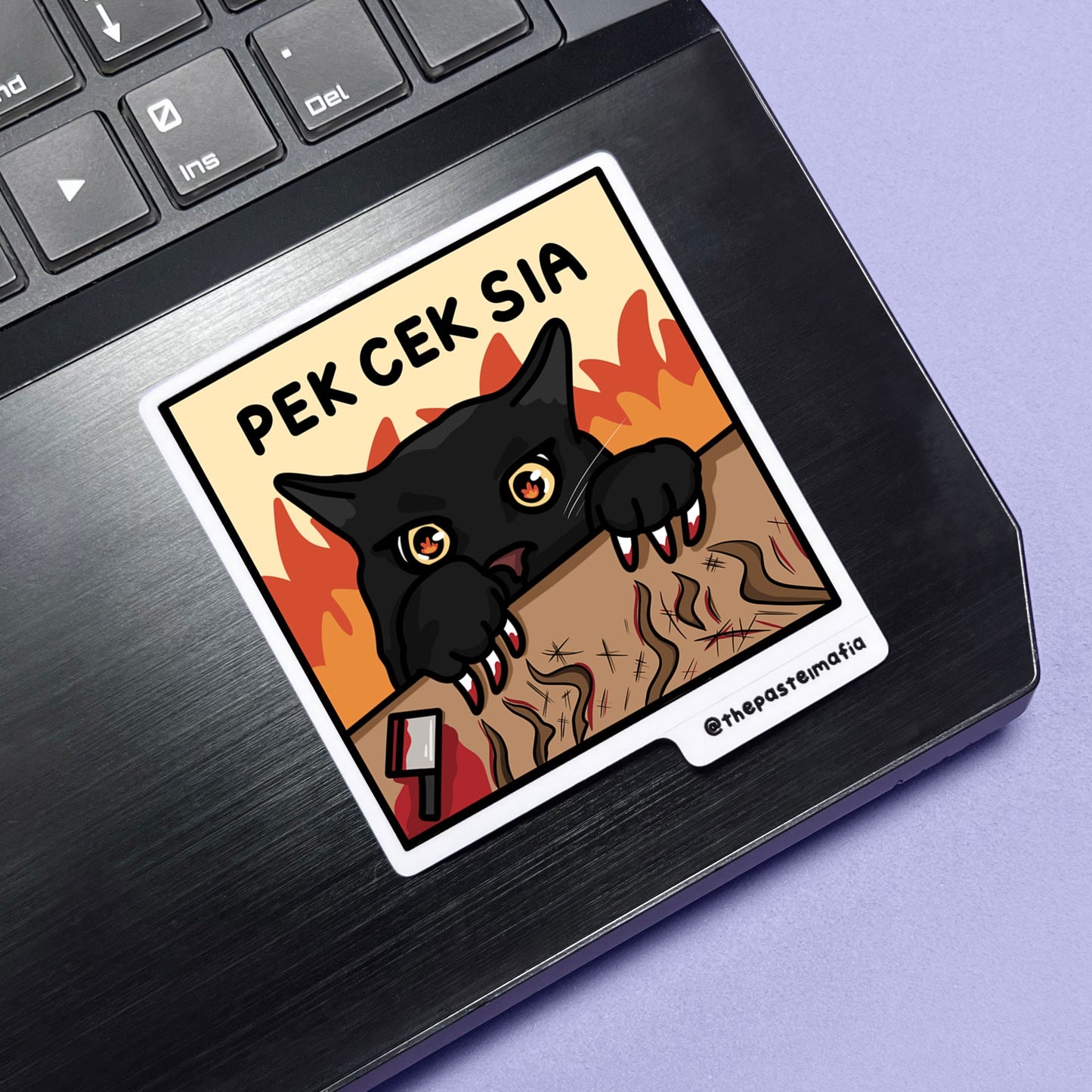 "pek cek sia" sticker