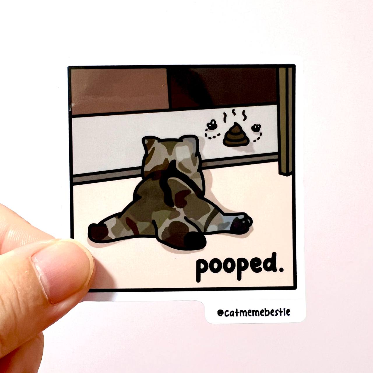 "pooped" sticker