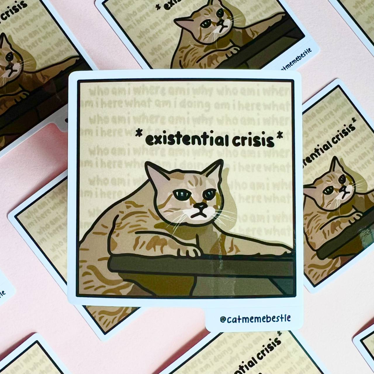 "existential crisis" sticker