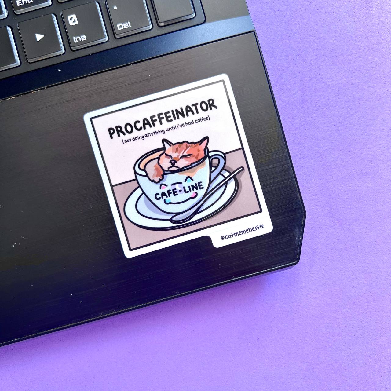 "procaffeinated" sticker