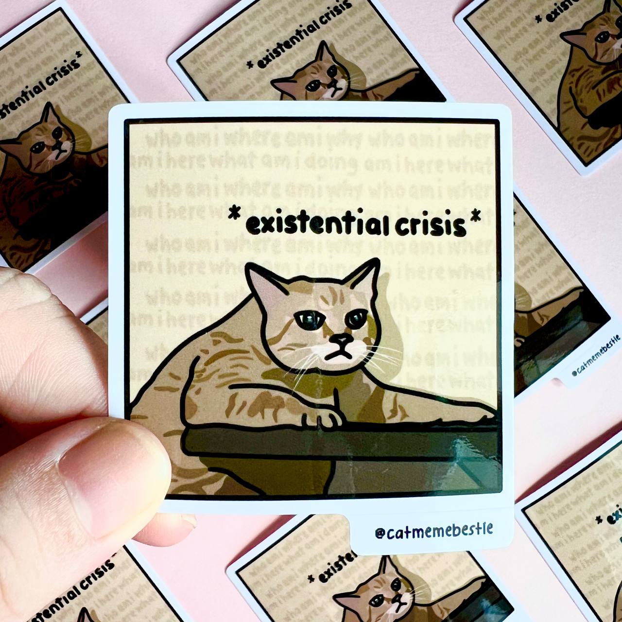 "existential crisis" sticker