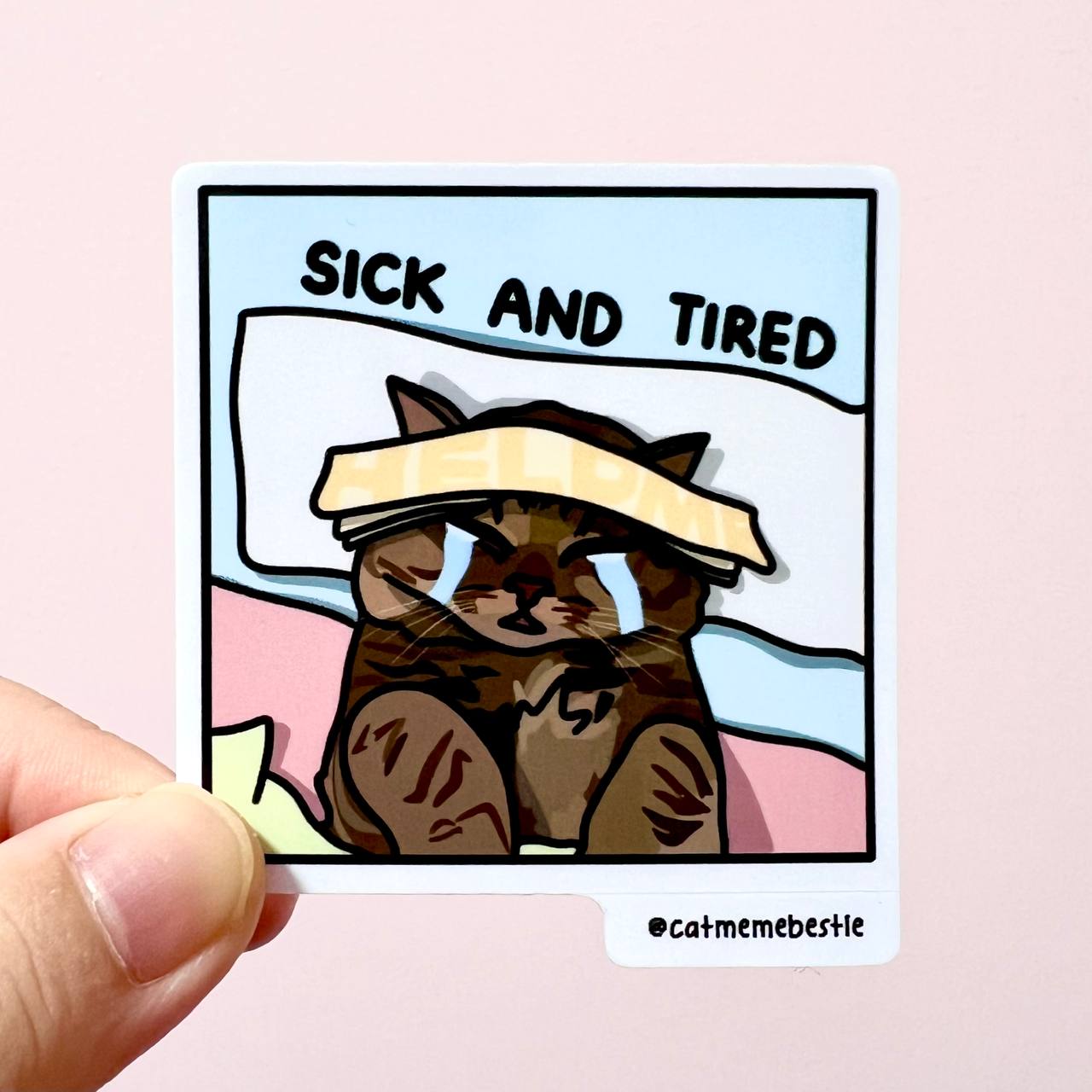 "sick and tired" sticker