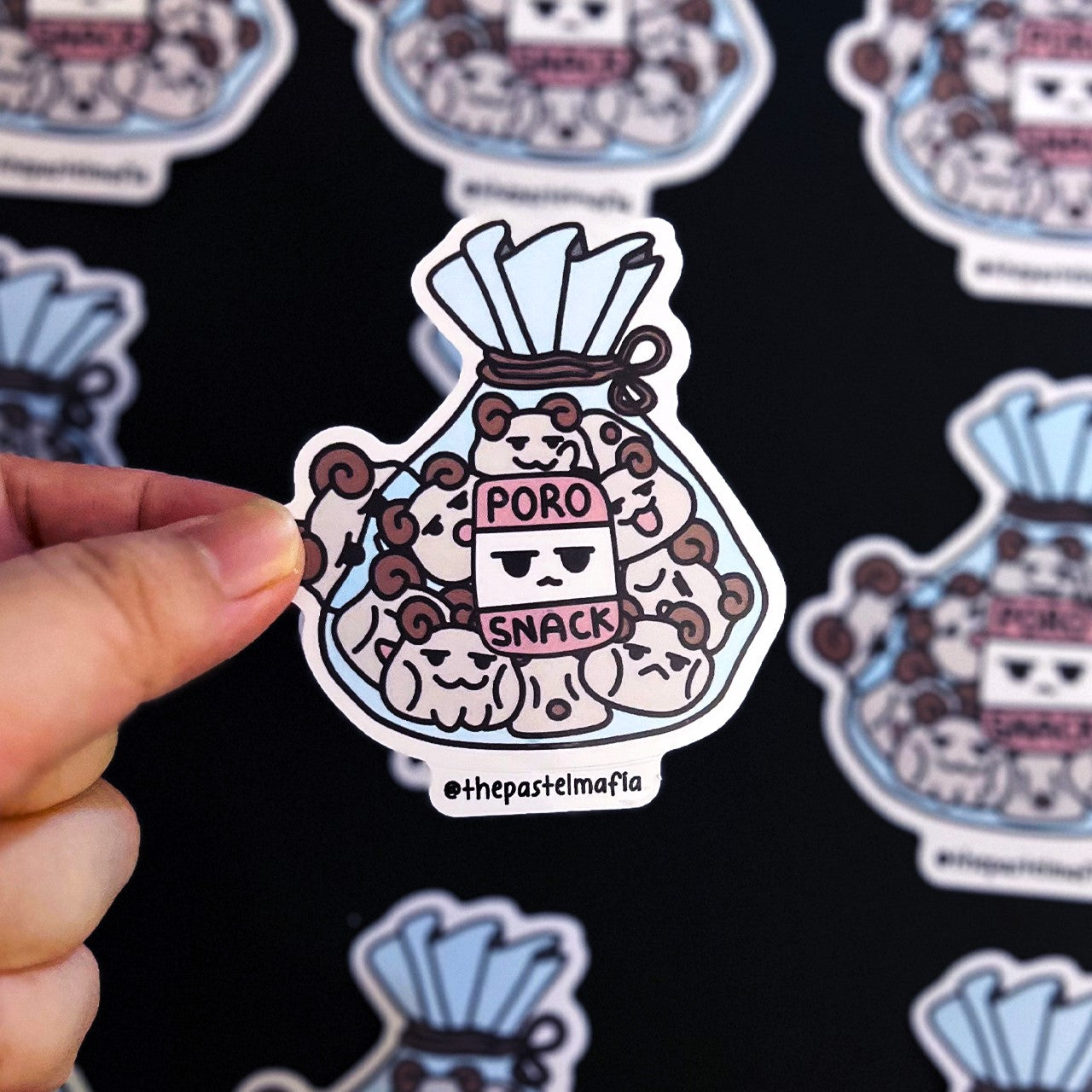 poro snack bag sticker