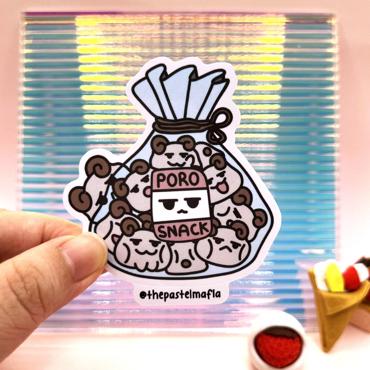 poro snack bag sticker