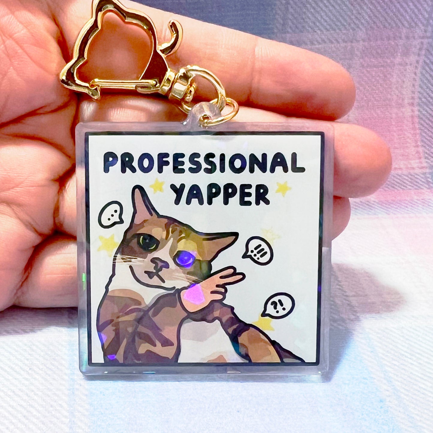 "professional yapper" keychain