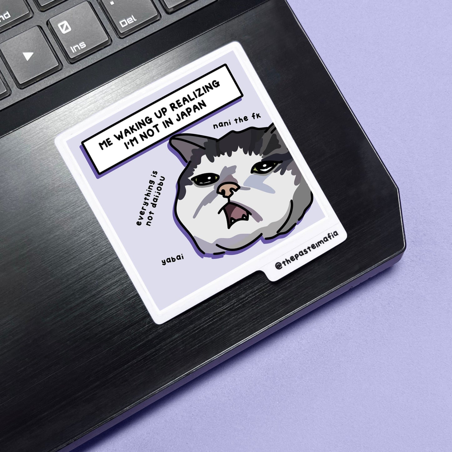 (japan) "realizing i'm not in japan" sticker