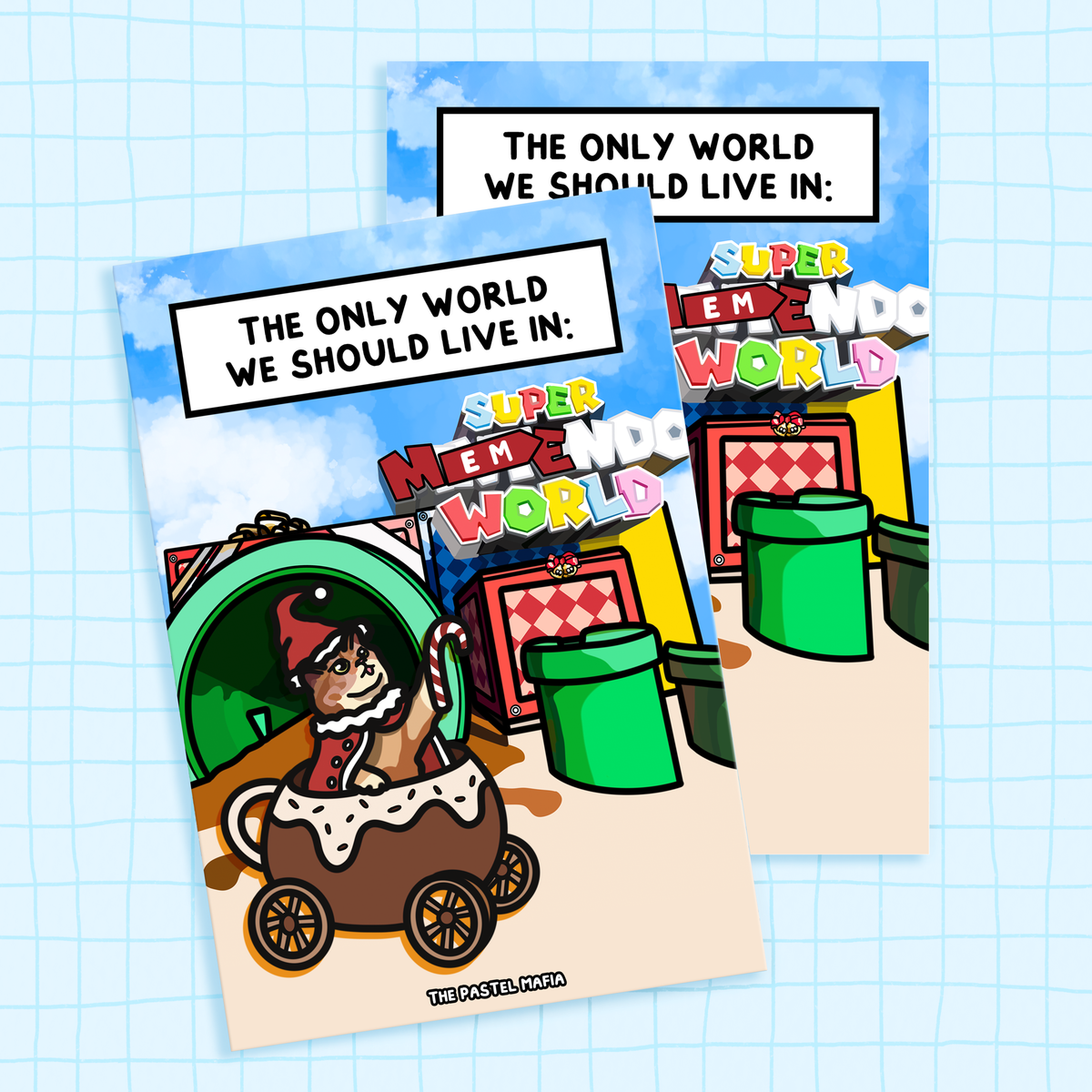 (japan) "the only world we should live in" A6 glossy greeting card