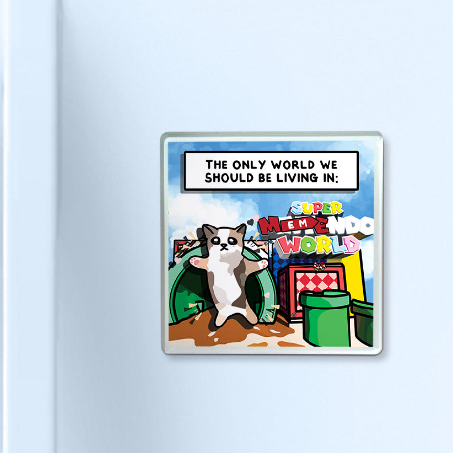 (japan) "super nintendo world" acrylic magnet