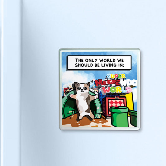(japan) "super nintendo world" acrylic magnet