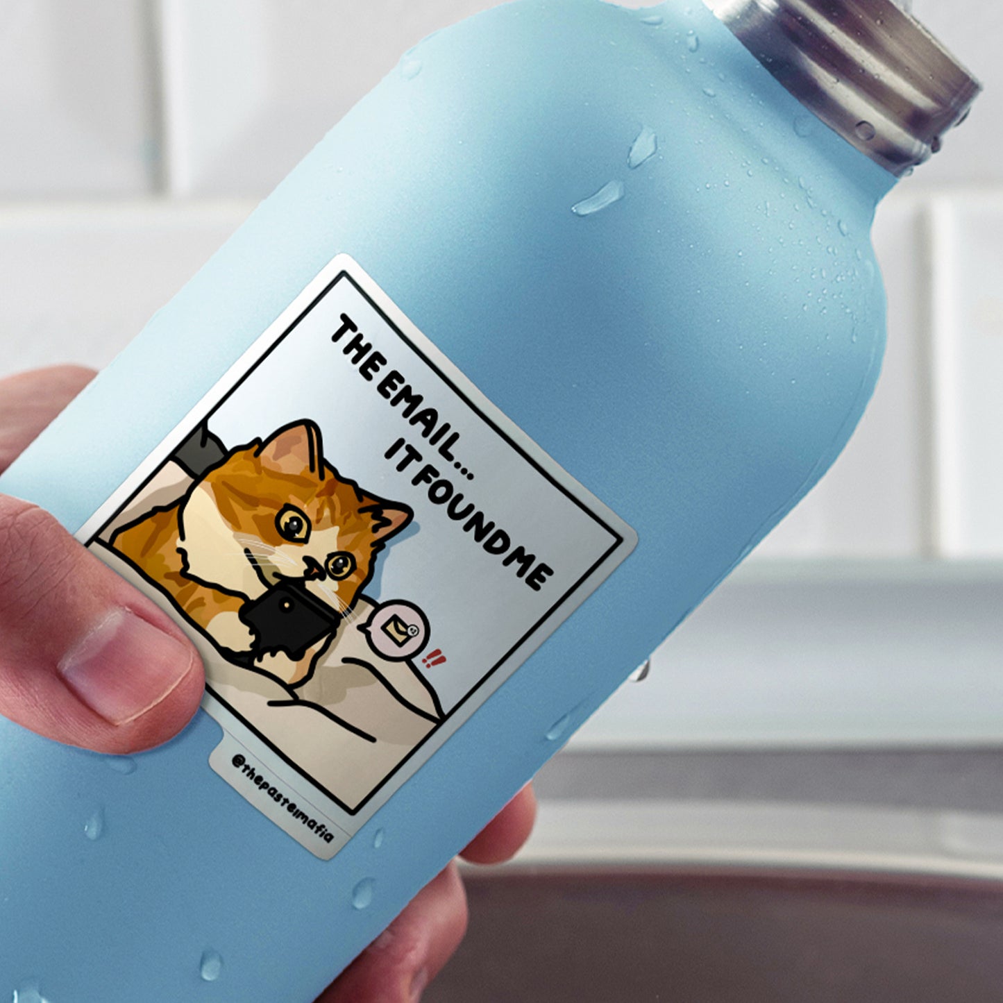 "the email...it found me" sticker