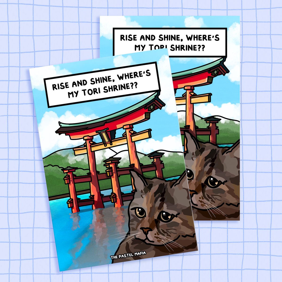 (japan) "tori shrine" A6 glossy greeting card