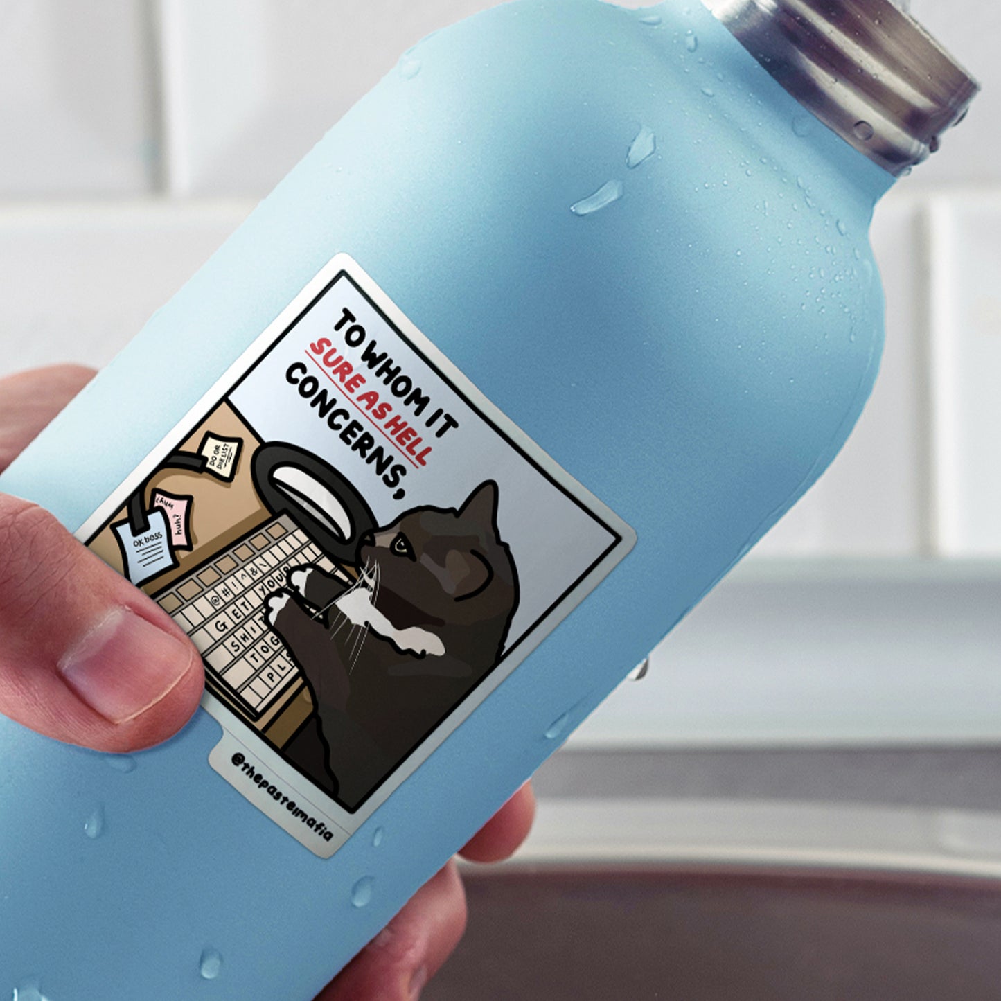 "to whom it sure as hell concerns" sticker